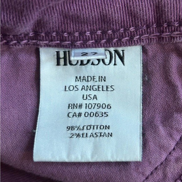 Y2K Hudson Denim Purple Button Pocket Straight Skinny Jean - Picture 14 of 15